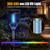 Rossetta Solar Bug Zapper Outdoor, Fly Zapper with Flame & Projector Light