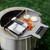 Breeo Griddle Press 2.6 lbs - Heavy-Duty Stainless Steel Smash Burger Press