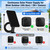 5W Solar Panel Compatible with Blink Outdoor 4(4th Gen)/2K+ Camera, Solar Panel Charger for Blink Outdoor Camera with 13.1ft Cable Rubber Plug, IP65 Weatherproof, Includes Secure Wall Mount, 4 Pack