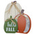 DECSPAS Fall Decorations for Home & Outdoor, 24" White Pumpkin Wood Porch Standing Decor - 3 Pack Red, White, Green Pumpkins for Front Door, Garden, Patio, Thanksgiving