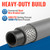 YAMATIC 3/8" Non-Marking Pressure Washer Hose 50 FT, Swivel Quick Connect