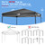 10x10 Canopy Replacement Top, Waterproof Pop Up Tent Cover(Top Only)(Black)