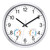 Caysie 12 Inch Outdoor Clocks Waterproof with Thermometer Combo, White