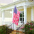 ZMTECH 6FT Flag Pole for Outside House with Solar Light, Black