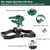 FANHAO Heavy Duty 360 Degree Pulsating Impact Sprinkler, Adjustable Lawn Sprinkler with Metal Base, Covers Up to 5,800 Sq. Ft, Large Area Irrigation System for Lawn, Garden Plant & Patio Cooling