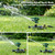 FANHAO Heavy Duty 360 Degree Pulsating Impact Sprinkler, Adjustable Lawn Sprinkler with Metal Base, Covers Up to 5,800 Sq. Ft, Large Area Irrigation System for Lawn, Garden Plant & Patio Cooling