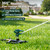 FANHAO Heavy Duty 360 Degree Pulsating Impact Sprinkler, Adjustable Lawn Sprinkler with Metal Base, Covers Up to 5,800 Sq. Ft, Large Area Irrigation System for Lawn, Garden Plant & Patio Cooling