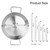 Al Pastor Skewer for Grill, Large 13 Inch Gyro Pan with Fat Separator