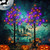 Dazzle Bright 2 Pack 4FT Halloween Lighted Up Birch Tree, Total 96 LED Purple and Orange Fairy Lights with Timer, Waterproof for Indoor Outdoor Home Party Halloween Decoration
