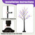 Dazzle Bright 2 Pack 4FT Halloween Lighted Up Birch Tree, Total 96 LED Purple and Orange Fairy Lights with Timer, Waterproof for Indoor Outdoor Home Party Halloween Decoration