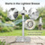 Etermeish Bird Scare Reflective Device,Silver, Wind Powered Spinning, Bird Reflectors, Keep Pigeon Woodpeckers and Seagull Away for Garden Patio Yard,2PCS
