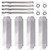 Grill Replacement Parts for Nexgrill 4 Burner 720-0830H, 720-0783E, 5 Burner 720-0888, 720-0888N, Burner Tubes, Heat Shield Tent Plates and Igniters Replacement Kit for Home Depot Nexgrill 720-0830H.