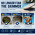The Skimmie (Long Version) Pool Skimmer Net & Pole 53" with Stainless Steel Hook, Two Skimmer Basket Handles, Fine Mesh Net & Skimmie Dip - Hands-Free Removal of Debris, Bugs, Frogs, Small, Animals