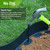 Quibbay 3.15" x 100' Landscape Edging, Flexible Garden Edging Borders with 150 Anchoring Spikes, Plastic Lawn Edging for Landscaping Garden Flower Beds Grass Yard Paver Pathway, Black