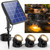 POPOSOAP 3-in-1 Solar Pond Lights, Warm White Underwater Pond Lights, IP68 Waterproof LED Fountain Lights for for Pond, Fountain, Pool Waterfall Decoration Garden Patio (3 Lights)-P63H