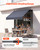 VEVOR Manual Retractable Awning, 78" x 59" Outdoor Patio Awnings Sunshade Shelter with 43"-59" Retractable Side Bar, No Drill Height Adjustable, Crank Handle for Backyard, Balcony, Dark Gray