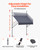 VEVOR Manual Retractable Awning, 78" x 59" Outdoor Patio Awnings Sunshade Shelter with 43"-59" Retractable Side Bar, No Drill Height Adjustable, Crank Handle for Backyard, Balcony, Dark Gray