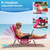 DUMOS Lounge Chair Outdoor, Beach Tanning Chair with Face Hole, Pink