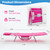 DUMOS Lounge Chair Outdoor, Beach Tanning Chair with Face Hole, Pink