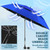 NBtoUS 2 Pack 48.6" Double Canopy Beach Umbrella with Clamp, UPF50+ Beach Chair Umbrella with clip, 360°Adjustable Portable Outdoor Wheelchair, Patio, Golf Carts,Camping(Not Include Chair)