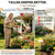 inanil 3" Deep 43" Tall Metal Bird Bath for Outside, Birdbath for Outdoors