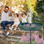 TUSPEU Bird Bath for Outside, 40 Inch Metal Garden BirdBath, Green