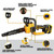10 Inch Cordless Chainsaw for DEWALT 20V MAX Battery, 1000W Brushless Handheld Chainsaw with 4.0Ah Battery, Battery Powered Electric Chain Saw for Wood Cutting, Battery & Charger Included
