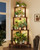 Bamworld Corner Plant Stand with Grow Lights 4-Tier Plant Stand Indoor Wood Plant Stand with Grow Light Tall Shelves Garden Decor for Living Room Balcony