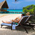 Ruikyhom Lounge Chair Towel Cover (Pack of 2), Ultra Plush & Absorbent Micro Fleece Chair Towel for Pool, Beach, Patio & Garden|Quick Dry, Non-Slip Design with 2 Side Pockets|85" x 30"-Blue White