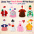 8 Set Holiday Porch Goose Outfits Bulk Seasonal Clothing for Outdoor Decor