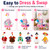 8 Set Holiday Porch Goose Outfits Bulk Seasonal Clothing for Outdoor Decor