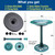 Bird Bath with Solar Fountain, 20in Green Bowl for Outside Garden Yard Lawn