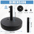 Heavy Duty Round Umbrella Base, Water/Sand Fillable, 50 lbs Capacity, Black