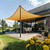 Yardmaker 23x23 Shade Sail for Patio, 185 GSM HDPE Rectangle Sun Shade Sail, UV Block Breathable Outdoor Sunshade Canopy Tarp for Backyard Deck Garden, Sand