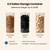 Wood Pellet Storage Container 30-40lbs, Wheeled Bin with Clear Window