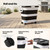 Wood Pellet Storage Container 30-40lbs, Wheeled Bin with Clear Window