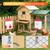 Fvlotrik 3 Gallon Chicken Waterer and Feeder Set, No Waste Poultry Feeding