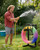 Garden Hose Holder, Freestanding Water Hose Reel Stand, Holds 160 FT, Black