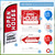 Open House Signs Kit (45 Pcs), 1 Pack Open House Flag, 9 Pack Open House Signs for Real Estate, Double Sided Directional Arrows Sign with Stakes and 24 Balloons for Real Estate Agents Supplies