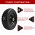 LTNICER 10" Flat Free Tires (4-Pack), 4.10/3.50-4 Solid Rubber Wheels for Gorilla Carts, Garden Wagons, Wheelbarrows & Utility Carts - 5/8" Axle Bore, 2.1" Offset Hub, Heavy Duty No-Flat Replacement
