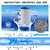 AMIBRON PMAX50 Spa Filter, Compatible with PMAX50P4, PAS35P, FC-0300, 5CH-35, SD-00779, Replacement for Maax Spas of Canada, 1-1/2" Male Fine Thread 35 sq.ft. Hot Tub Filter 2 Pack