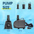 NFESOLAR Ultra Quiet Submersible Water Pump 1200GPH Size 6.7Lx4.3Wx4.7H in