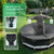 Uirway 600D Winter Pool Cover 18ft Heavy Duty Fabric Windproof Ratchet Lock