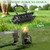 Myrvok Lawn Aerator, 21 Metal Spikes, Auto Clean, Ergonomic for Yard Garden