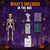 36" Solar Halloween Skeleton Decorations with Metal Stake & Warm Lights