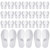 Juvale Disposable Slippers for Guests - Individually Wrapped Spa & Hotel Slippers - Slip-Resistant Shoes - Travel-Friendly Disposable Shoes - Medium (Men’s US 10/Women’s US 11) White - Pack of 24