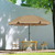 Blissun 6.5ft Patio Umbrella with Push Button Tilt & Height Adjustable, UV50+ Sun Protection with Sturdy Fiberglass Ribs & Iron Pole, Market Umbrella for Outdoor Table Garden Backyard Beach, Tan