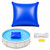 4×15 ft Extra-Large Pool Cover Air Pillow, 0.5 mm Cold-Resistant PVC Winterizing Ice Equalizer for Above-Ground & In-Ground Pools, with 49 ft Rope & Repair Patch, 4 Tie-Off Points (Dark Blue)