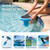 PASAMIC Solar Pool Ionizer, Cleaner for Up to 35,000 Gallon Pools, IP68 Waterproof Copper Anode, Solar Ionizer for Pool, Suitable for in/Above Ground Pools, Spas & Hot Tubs, Blue