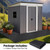8.2x10.2FT Outdoor Storage Shed Floor Mat, Tent Carpet for Camping Patio